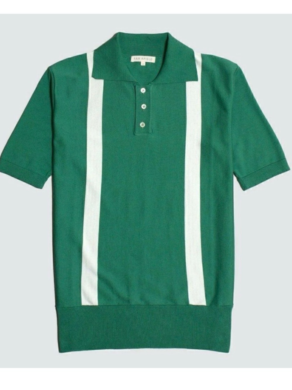 Far Afield Men's Cole Duo Short Sleeve Polo Shirt - 1, 3 Bottle Green $125